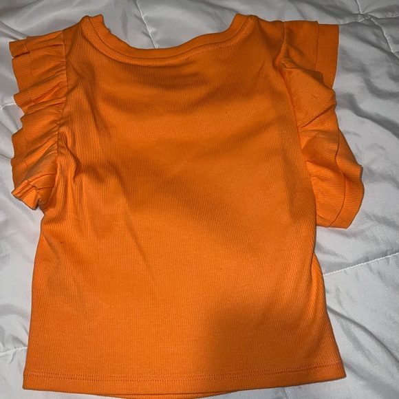 Zara Ruffle Sleep Crop Top - Picture 2 of 2